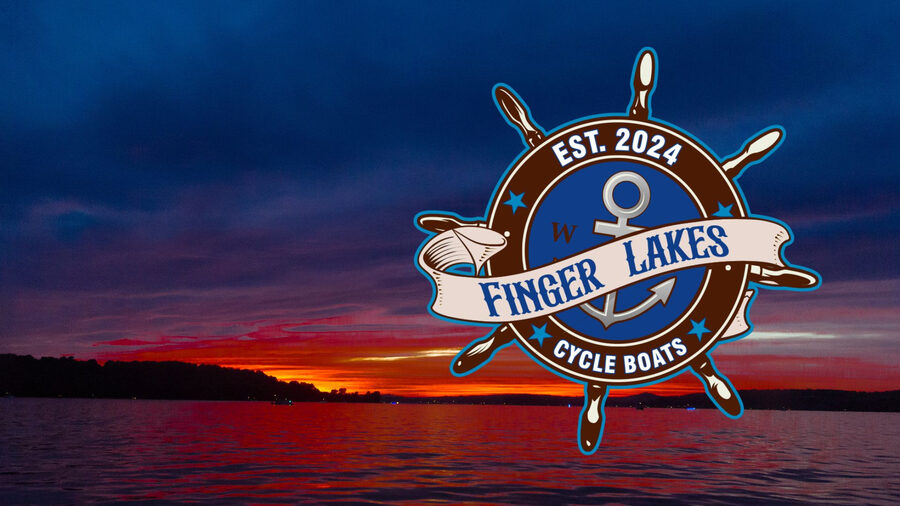 Finger Lakes Cycle Boats Seneca Siren bachelorette party on Watkins Glen, Seneca Lake