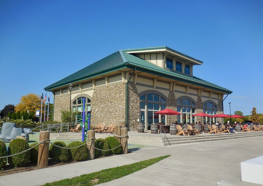 Finger Lakes Welcome Center on the Seneca Lake shore at Geneva