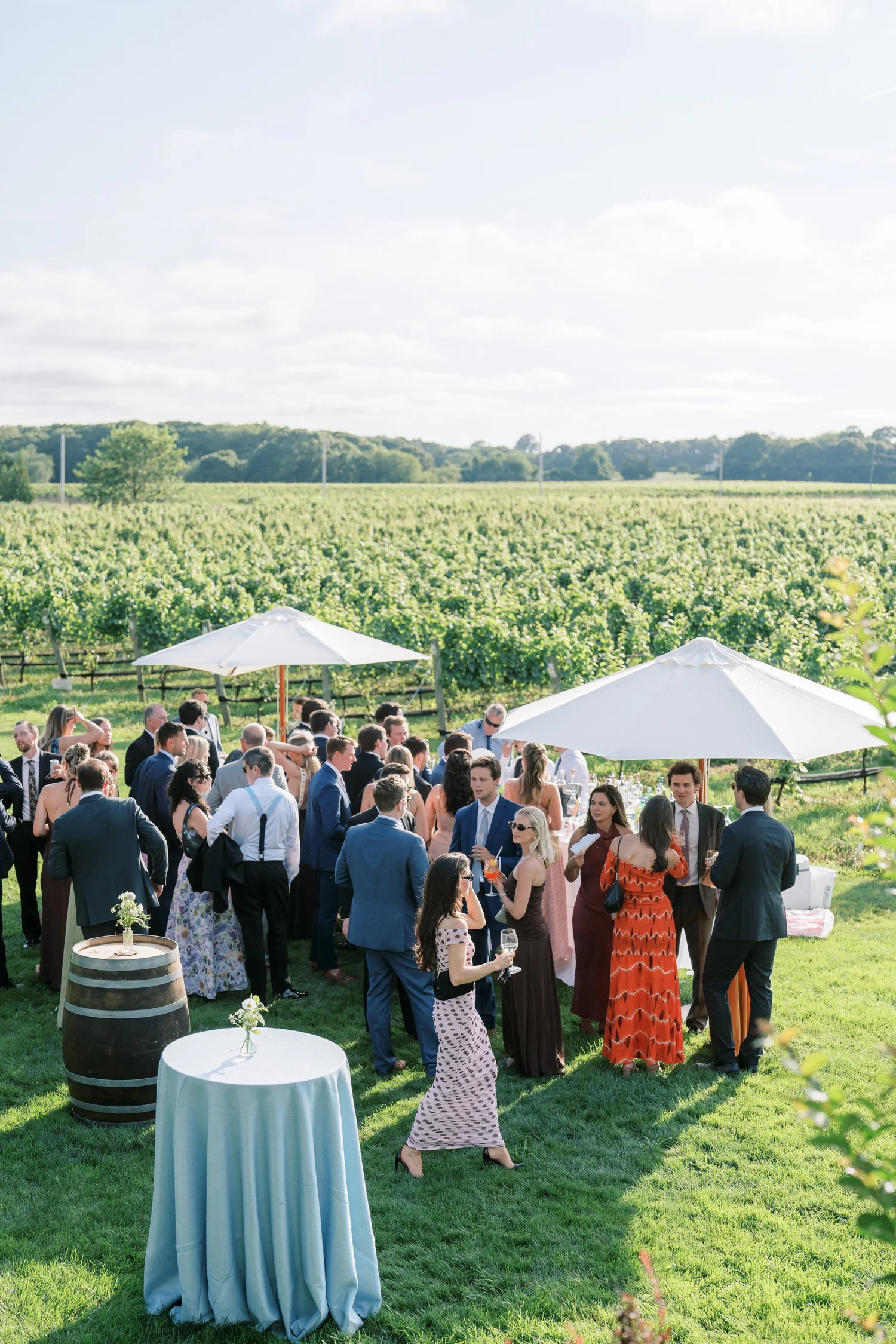 Wedding inside the Bedell Cellars tasting room