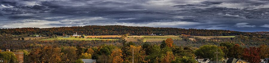 Autumn vineyards along Seneca Lake