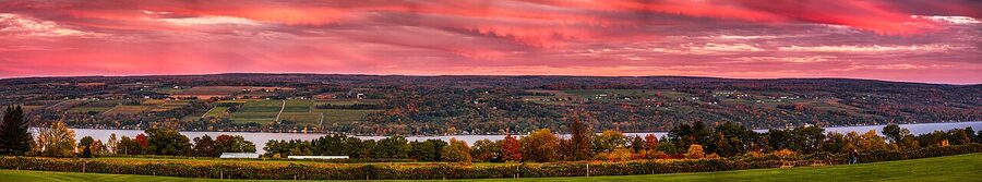 Seneca Lake at sunset
