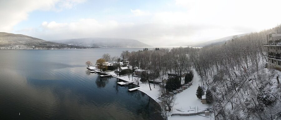 Canandaigua Lake looking south from Bristol Harbour