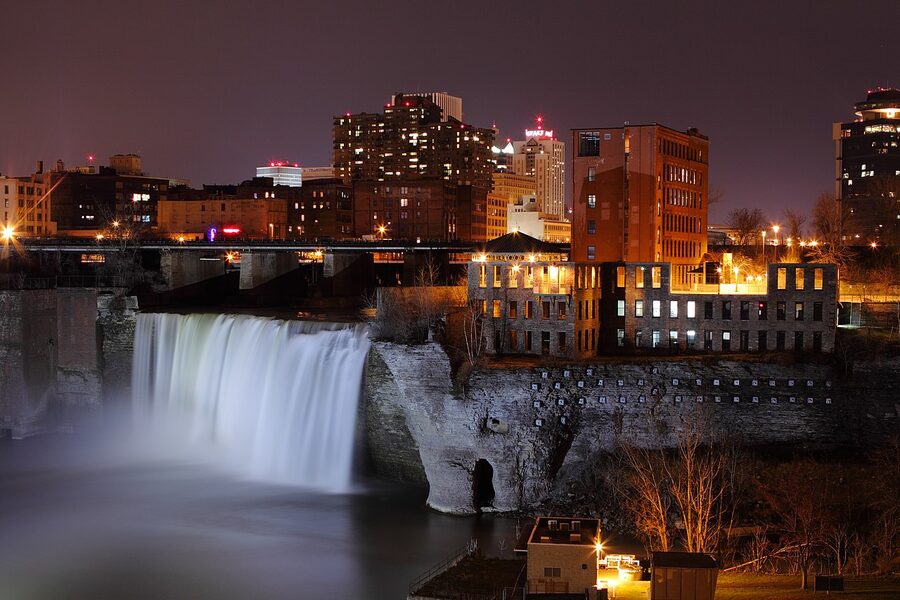 High Falls in downtown Rochester NY
