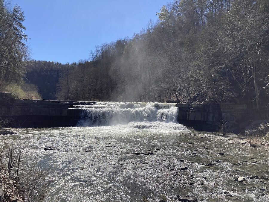 Lower Taughannock Falls in April