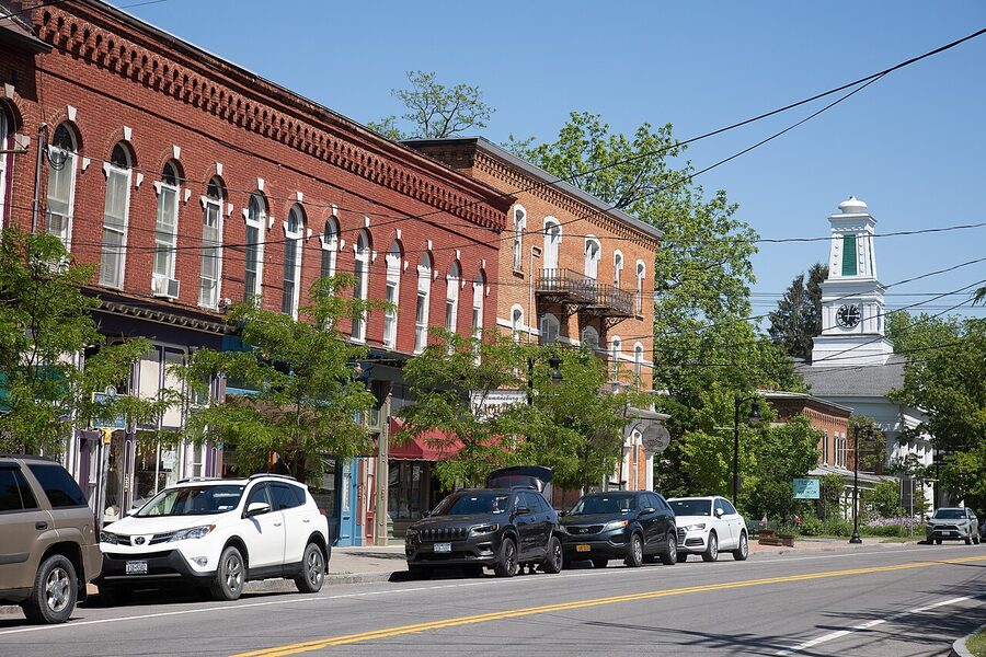 Trumansburg Main Street and Presbyterian Church