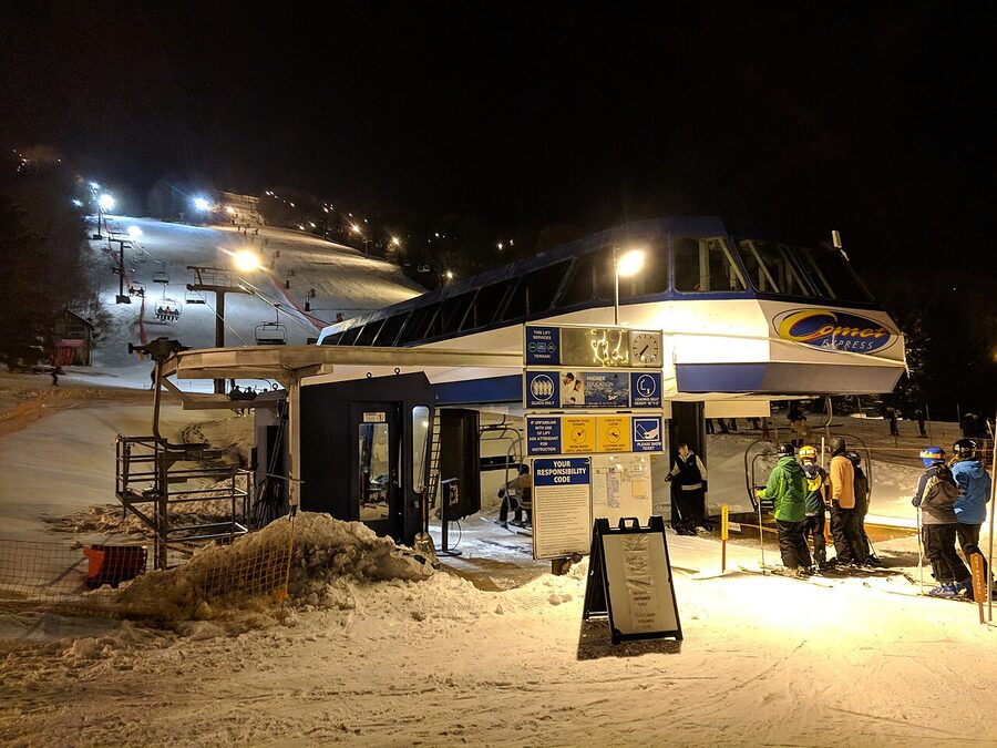 Bristol Mountain Ski Resort high-speed lift