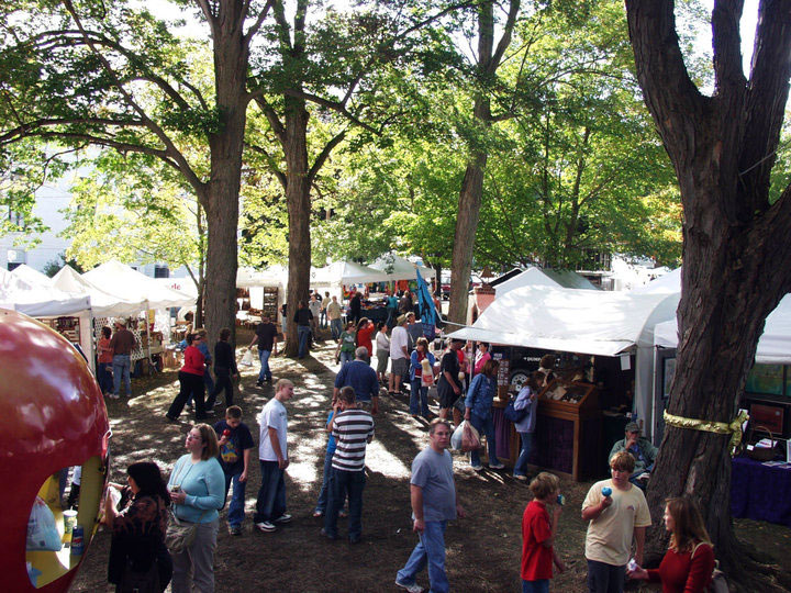 Naples Grape Festival aerial