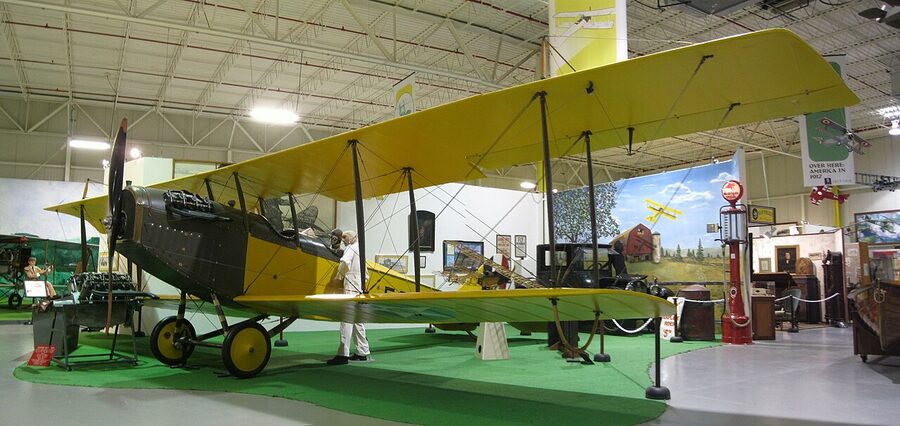 Curtiss JN-4 Jenny biplane at the Glenn H Curtiss Museum