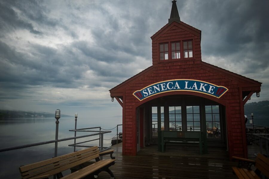 Seneca Lake jetty at Watkins Glen