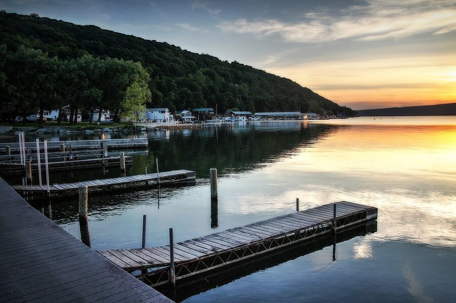 Hammondsport on Keuka Lake, a Lakeside Trolley pickup point