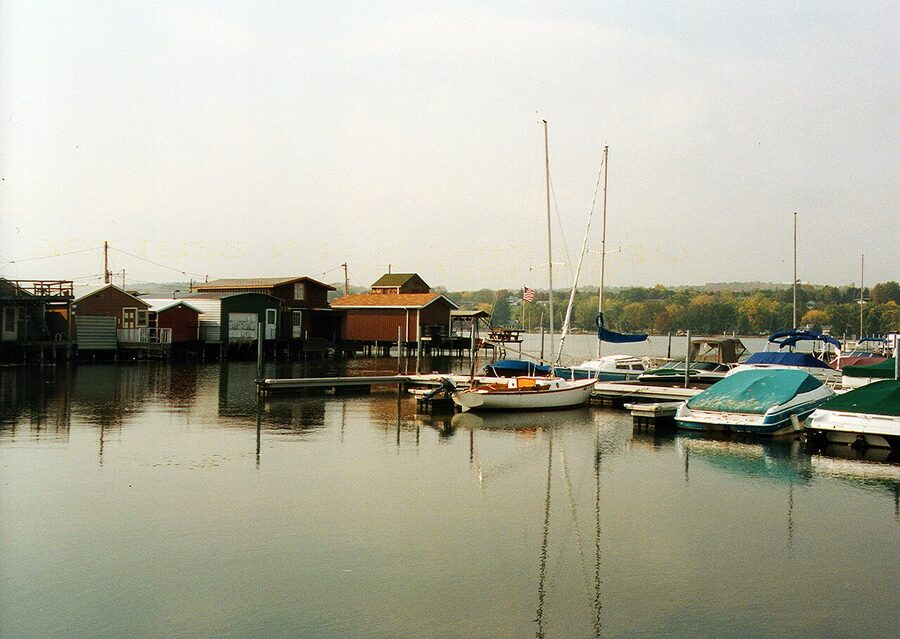 Canandaigua Lake boathouses, NY
