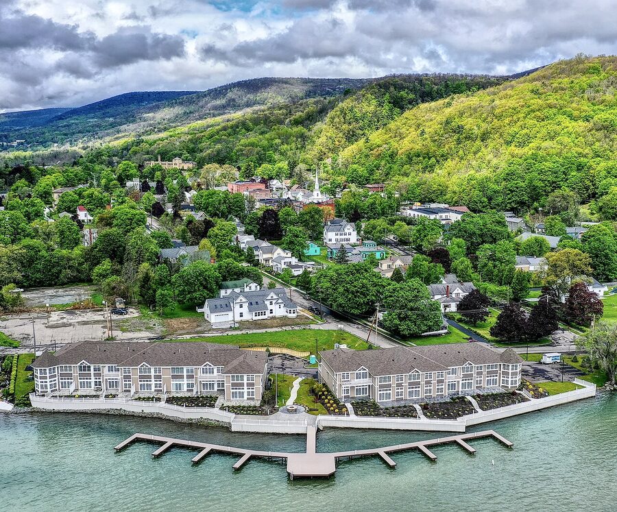 Hammondsport at the head of Keuka Lake, NY