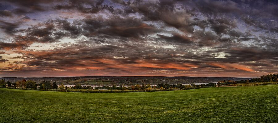 Sunset at Seneca Lake from Hector, NY