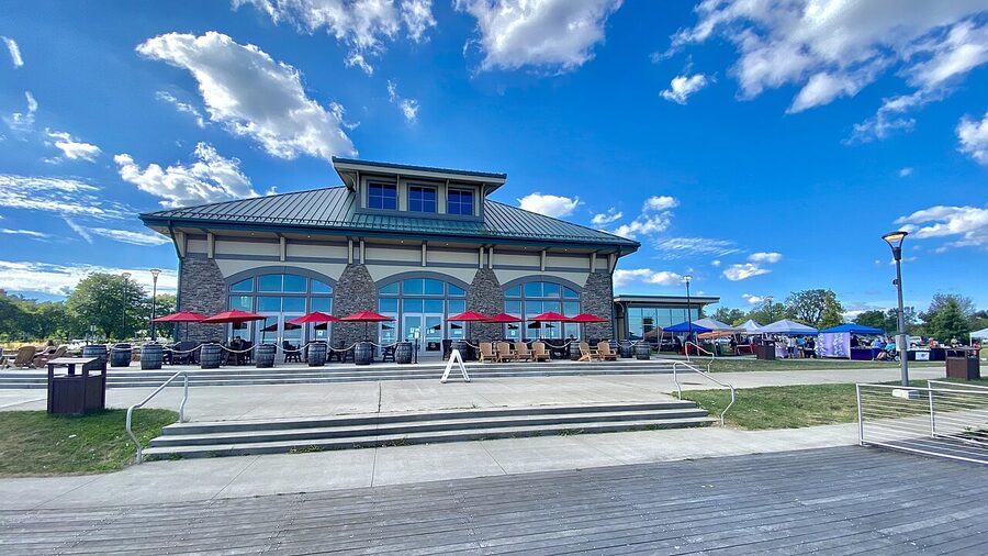 Terrace at the Finger Lakes Welcome Center in Geneva NY