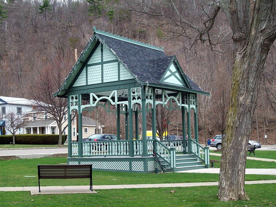 Pulteney Square Bandstand in Hammondsport NY