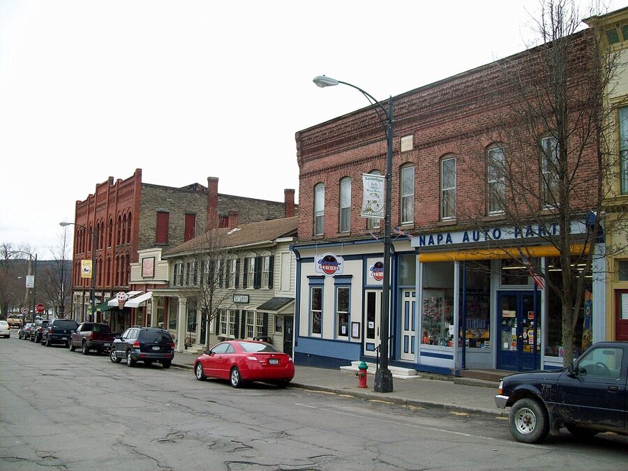 Pulteney Square Historic District in Hammondsport NY