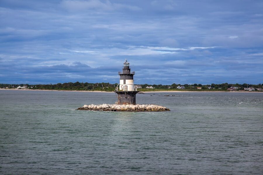 Orient Point Lighthouse on the eastern end of the North Fork