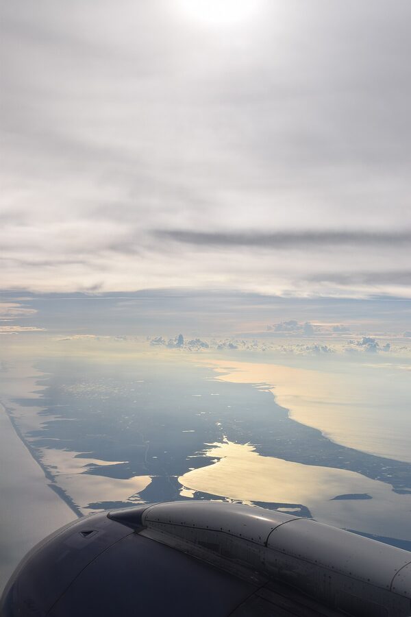 Eastern end of Long Island from the air