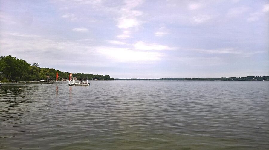 Cayuga Lake north end at Bridgeport near Seneca Falls