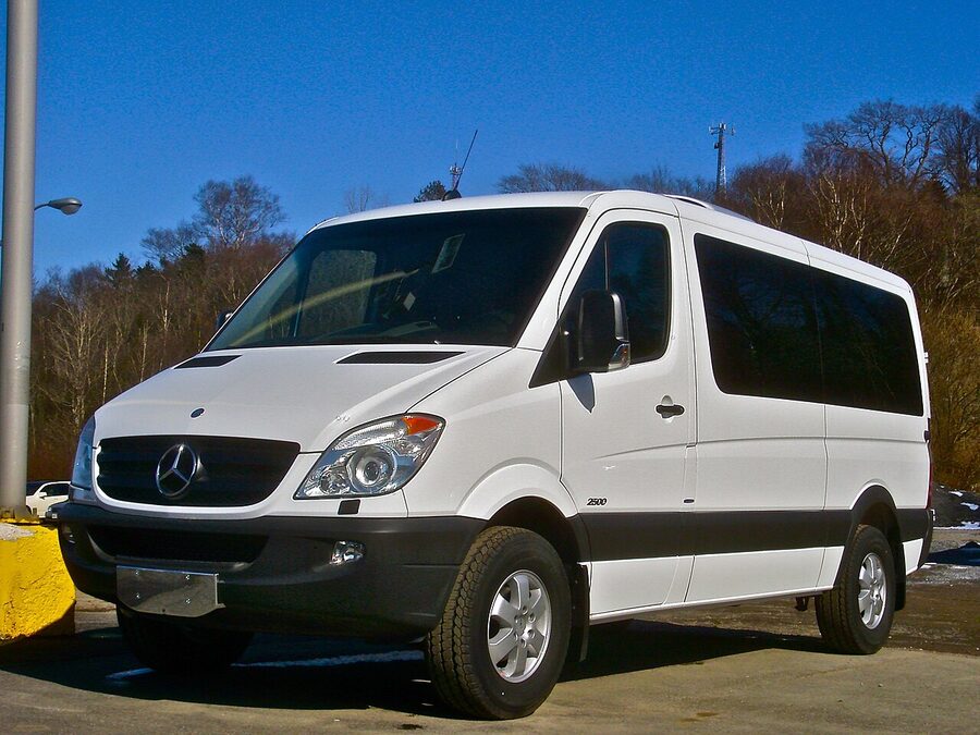 Mercedes-Benz Sprinter passenger van, the standard wine-tour vehicle