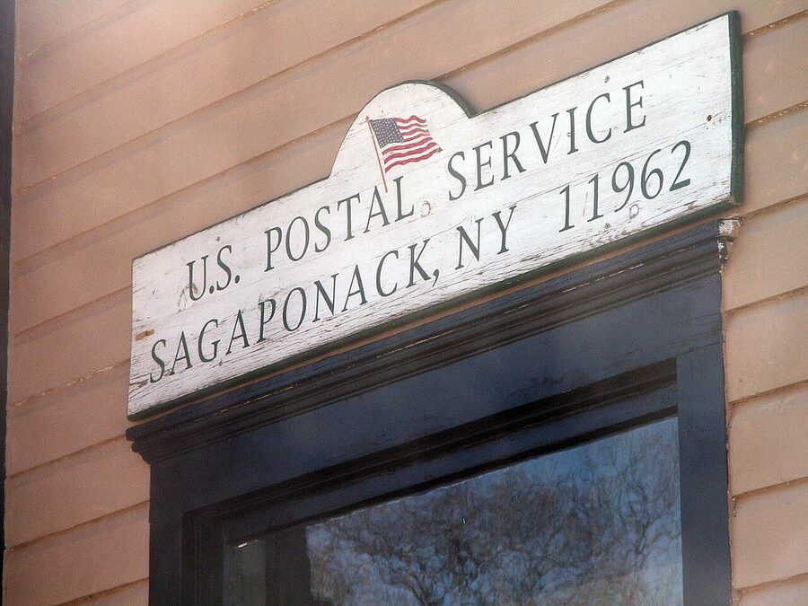 Sagaponack farm fields stretching toward the horizon under a clear sky