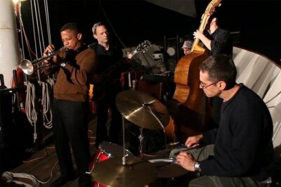 New York Harbor Wine and Jazz Sail aboard Clipper City - Sailing past Lower Manhattan and the Brooklyn waterfront